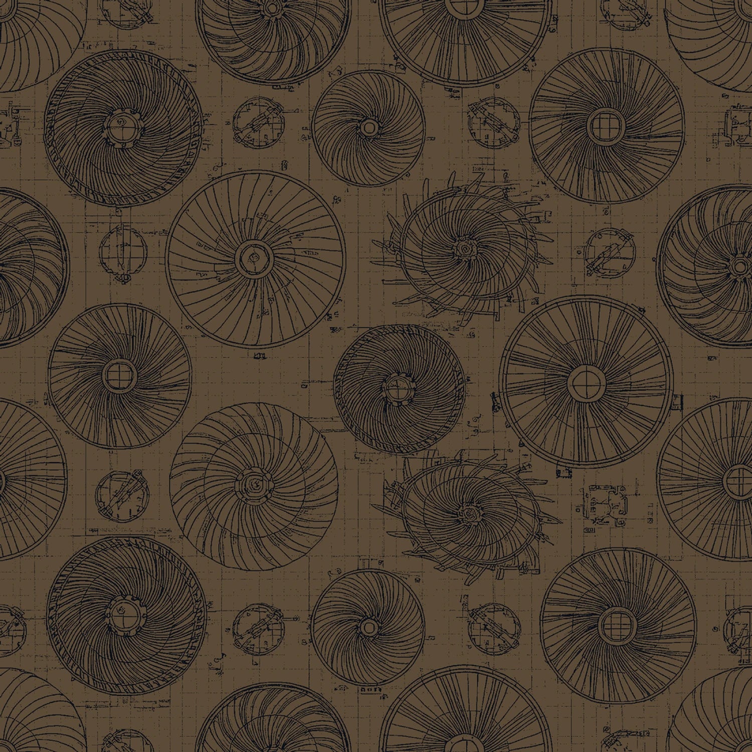 Aviator Turbo Fans Brown