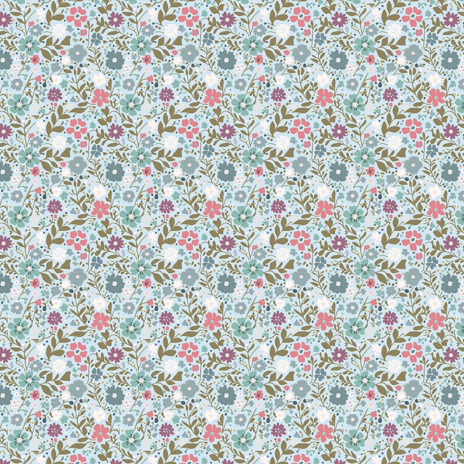 Flower Magic Sky Blue Happy Petals