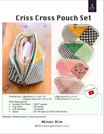 Criss Cross Pouch Set