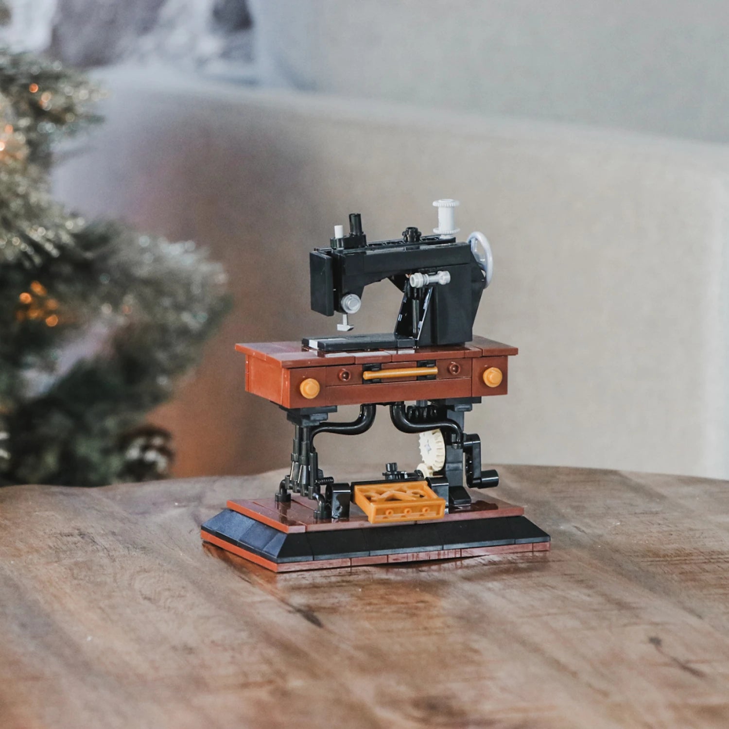 Vintage Sewing Machine Building Blocks Kit