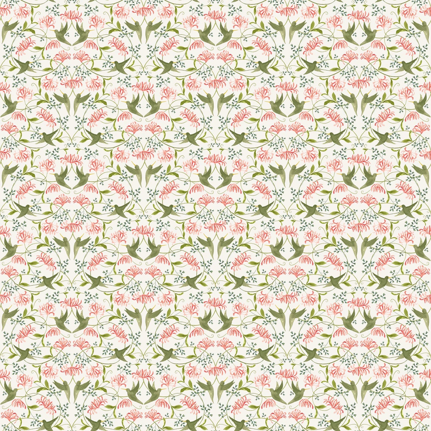 Floral Forest Egret Honeysuckle