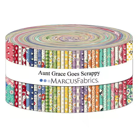 Aunt Grace Goes Scrappy Jelly Roll