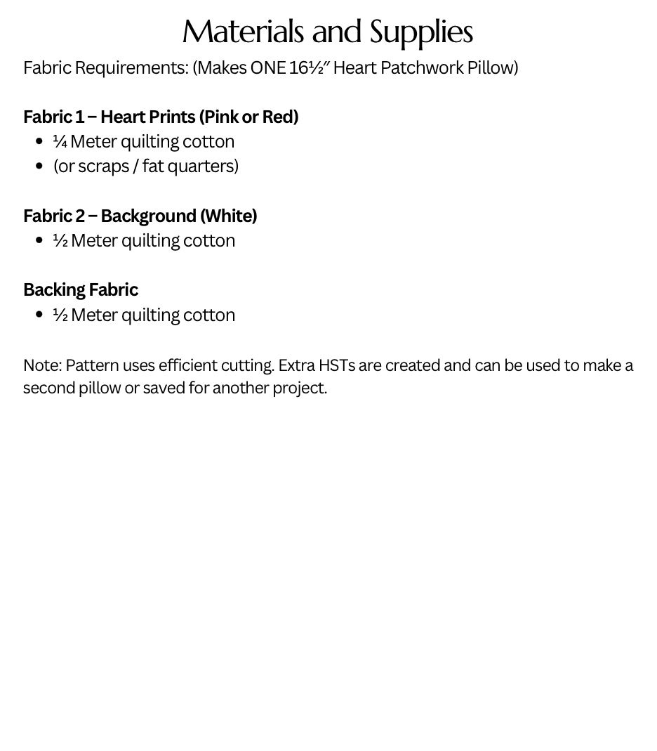 Hugs and Hearts Pattern