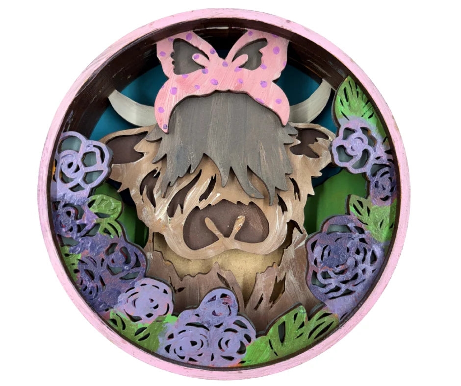 Highland Heifer Paint by Layers Kit