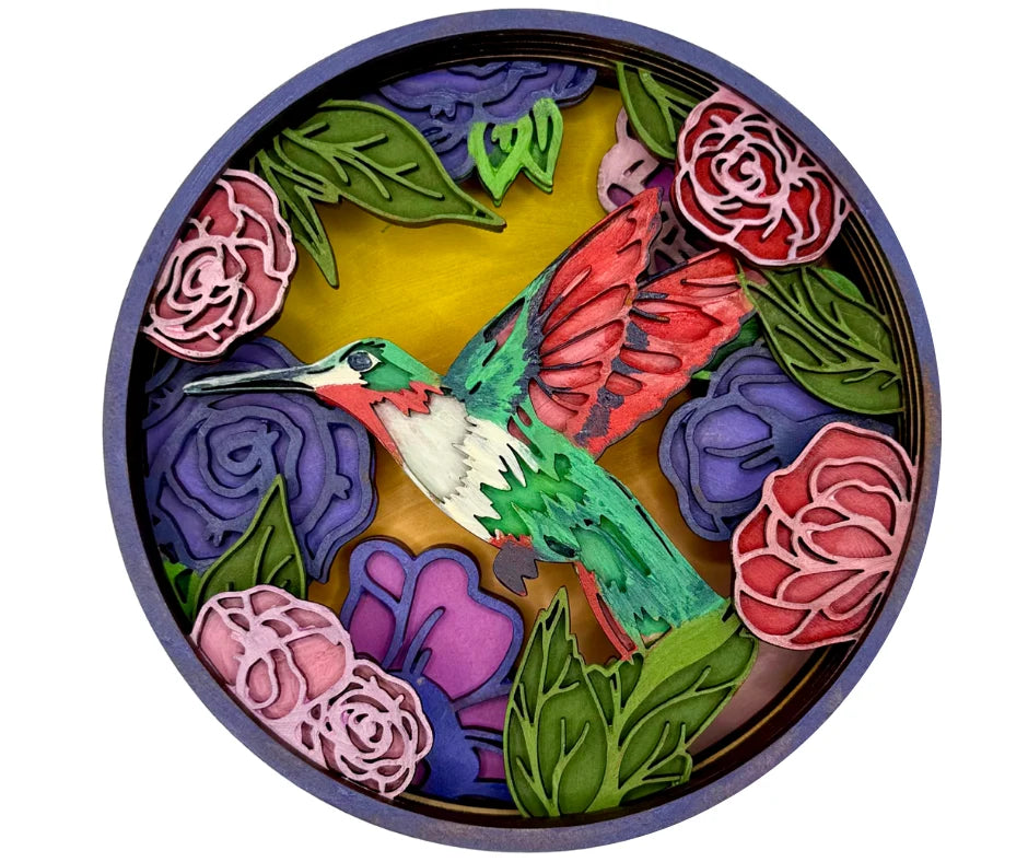 Hummingbird Garden Paint by Layers Kit