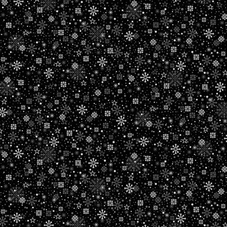 Midnight Perch Snowflakes