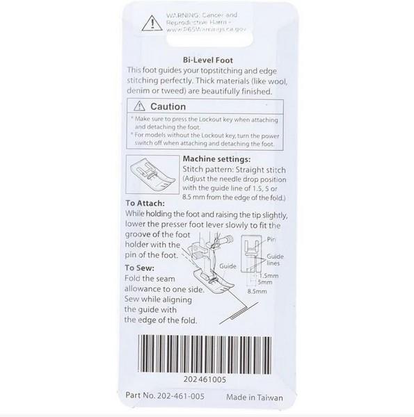janome Bi-Level 9mm Foot