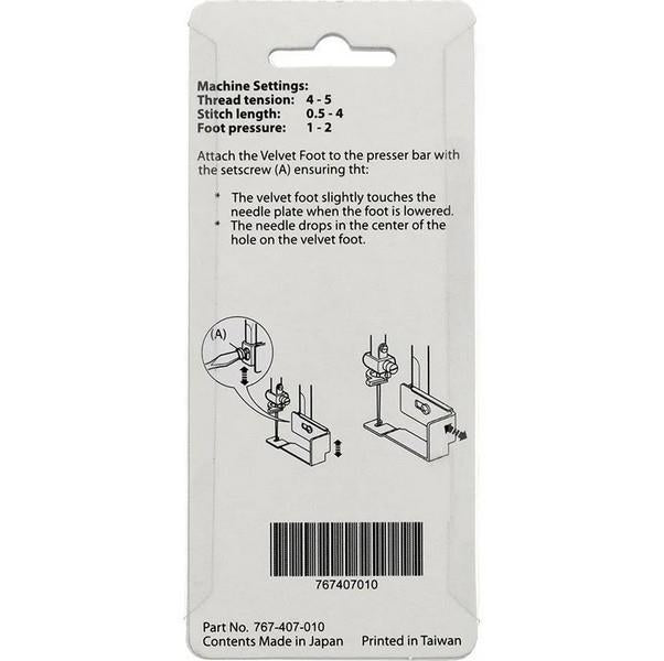 Janome Velvet Foot