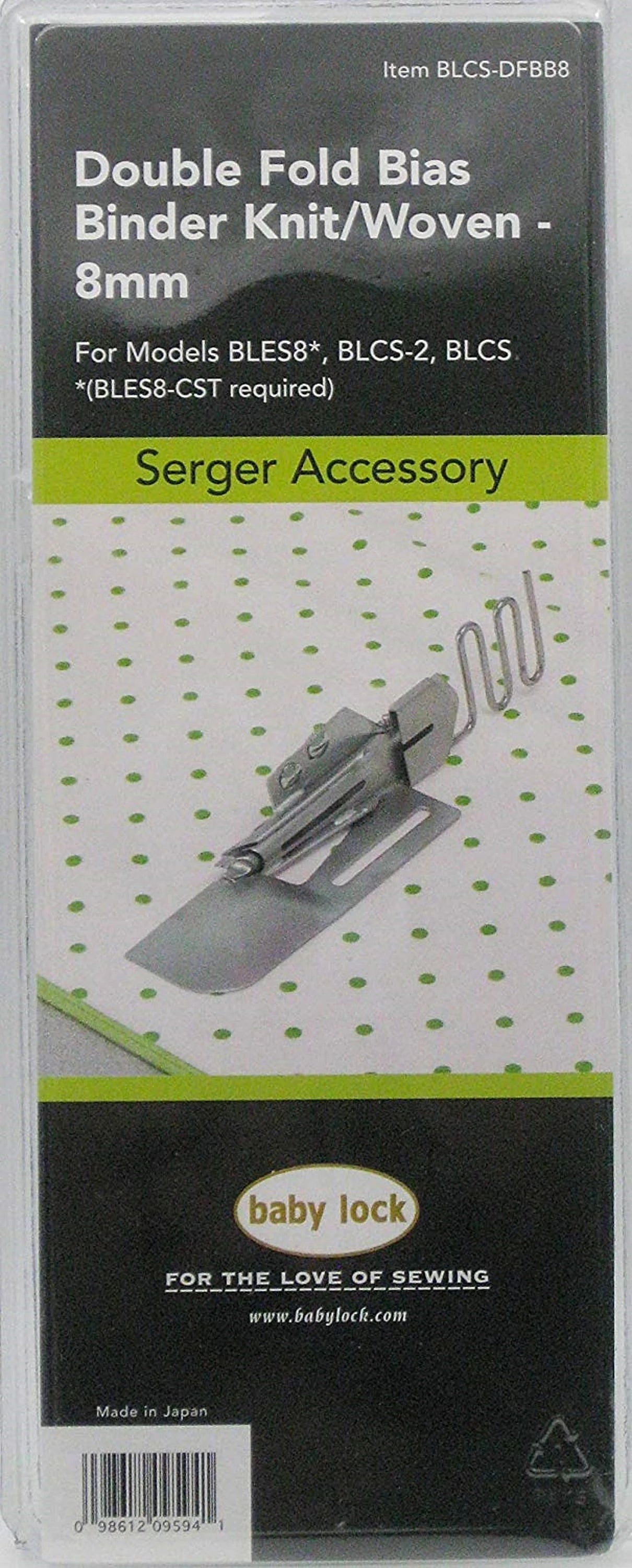 Baby Lock 8mm Knit Woven Double Fold Bias Binder