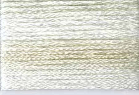 Cosmo Cotton Embroidery Floss Variegated White/Pale Beige 8002