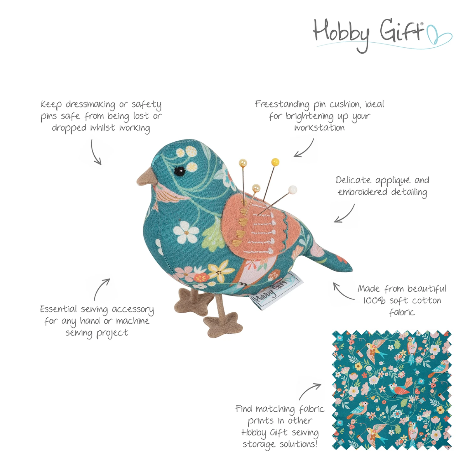 Bird Pin Cushion