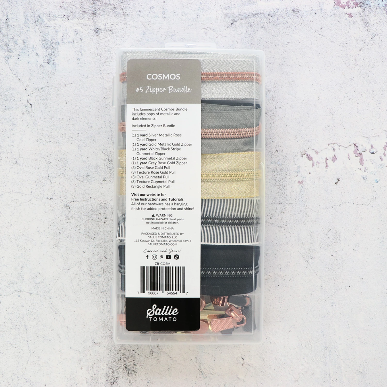 Sallie Tomato Cosmos Zipper Bundle