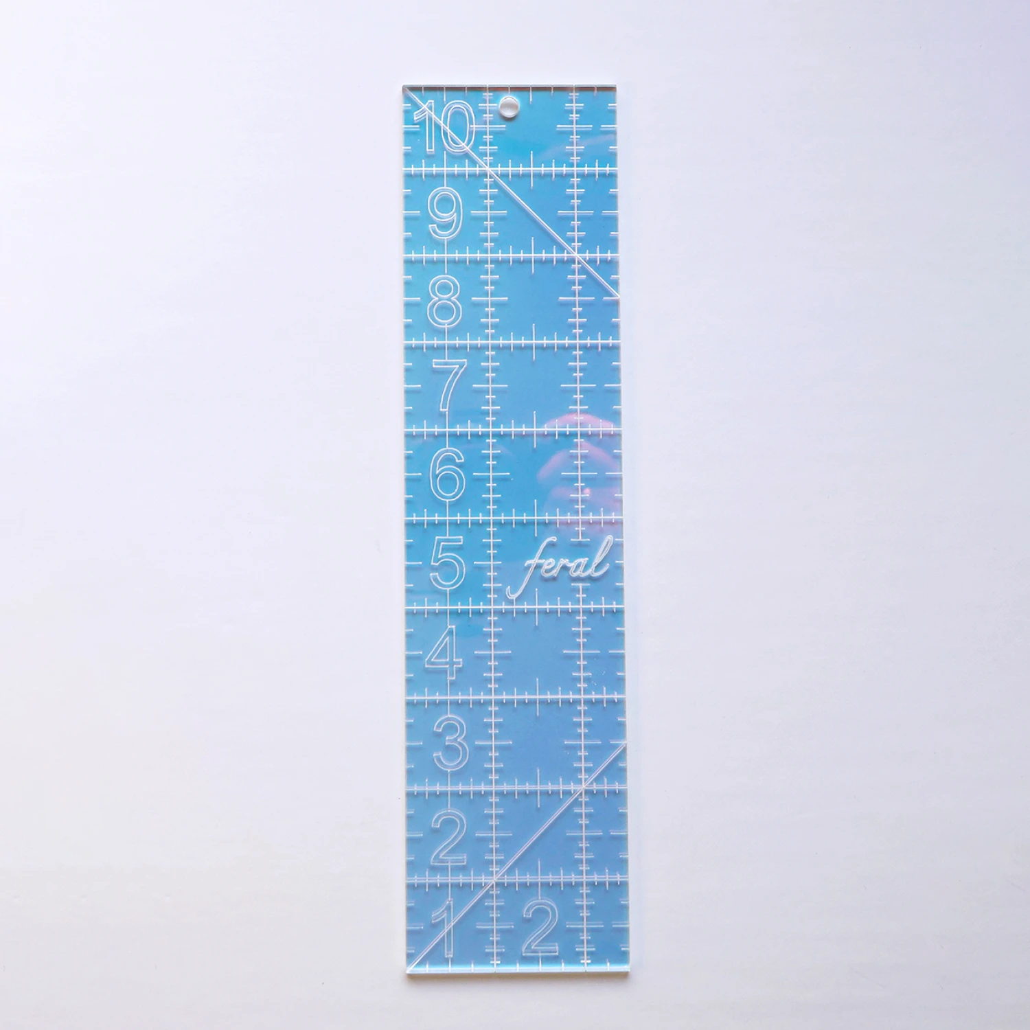 Feral Iridescent Ruler 2-1/2in x 10in