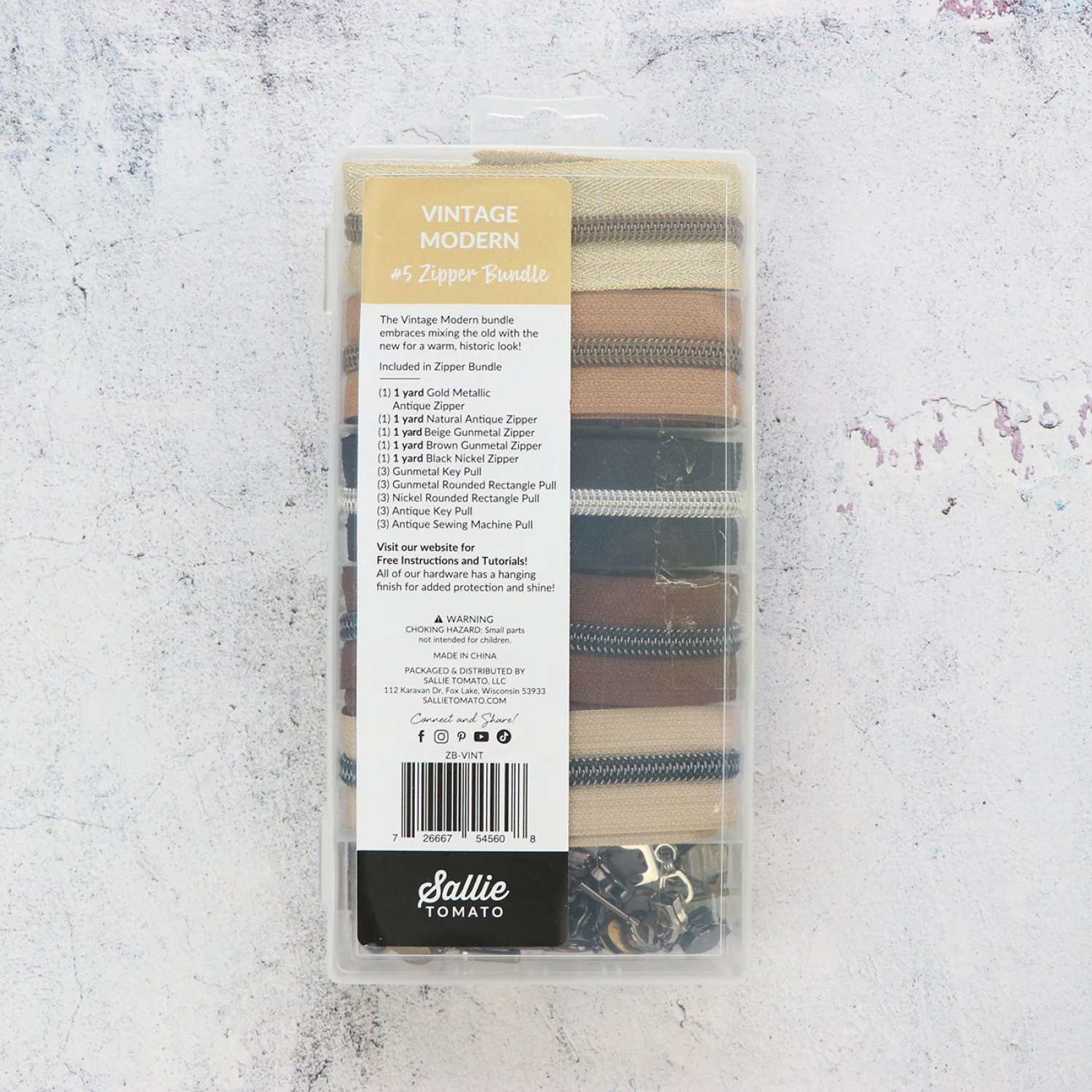 Sallie Tomato Vintage Modern Zipper Bundle