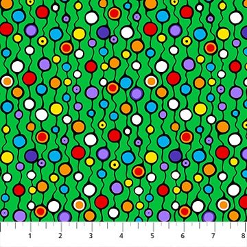 The Four Seasons Multi Dots - Green Multi
