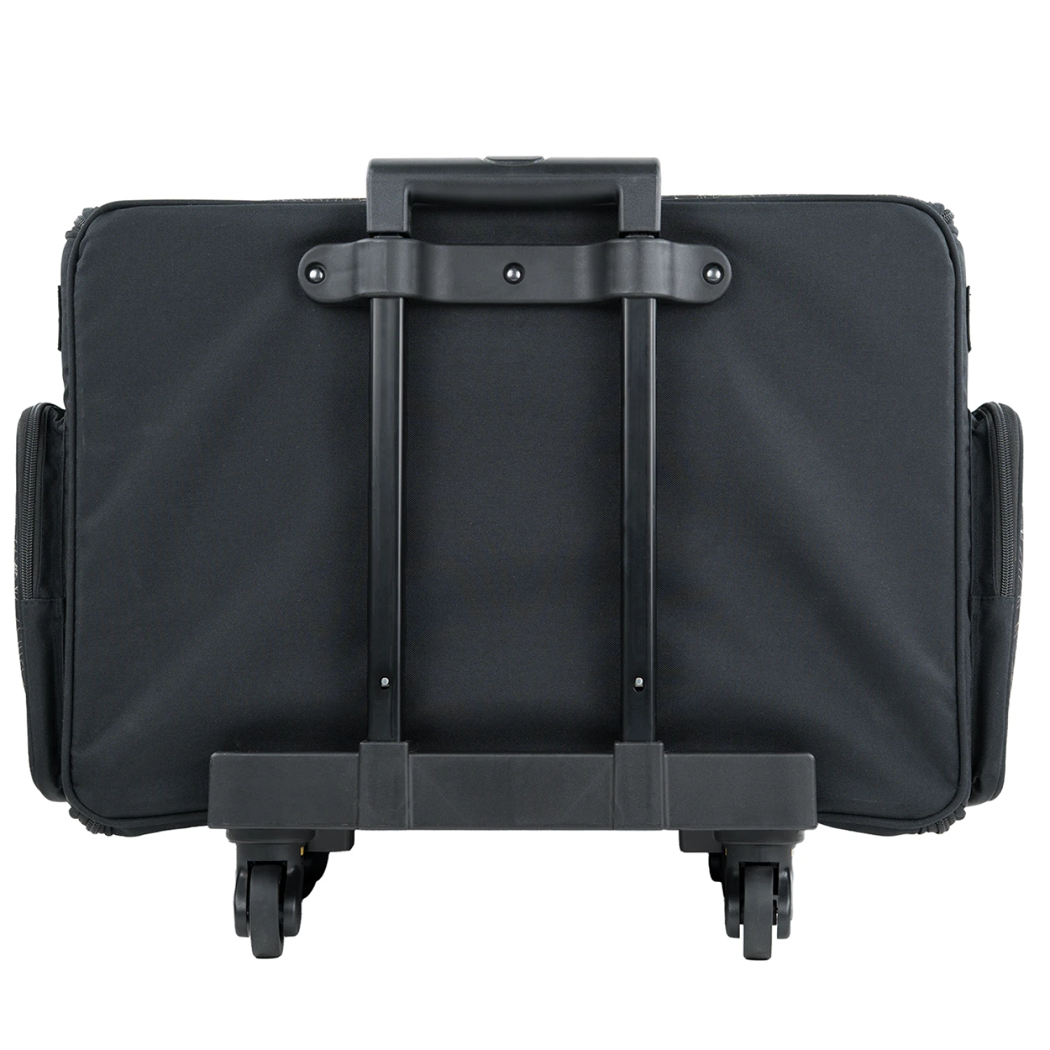 XL Rolling Sewing Machine Tote Grey Floral