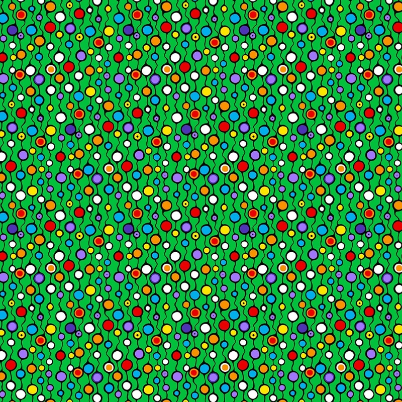 The Four Seasons Multi Dots - Green Multi