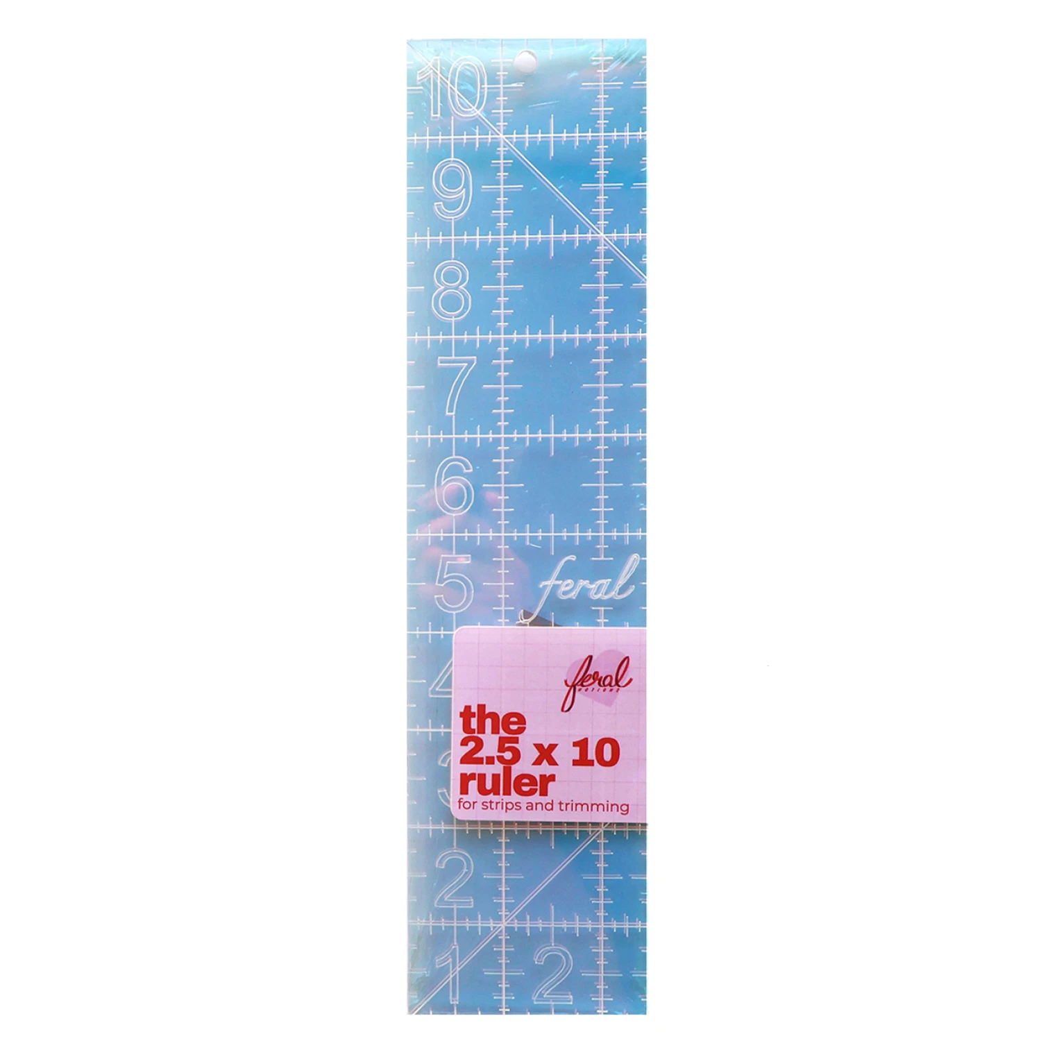 Feral Iridescent Ruler 2-1/2in x 10in