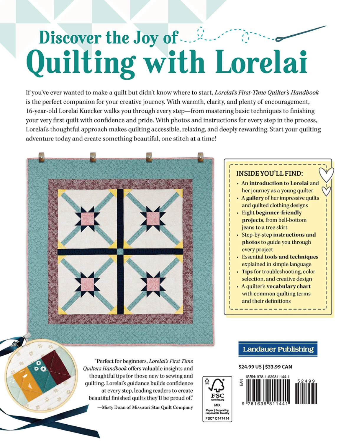 Lorelai's First-Time Quilter's Handbook: From Basics to Beautiful Quilts