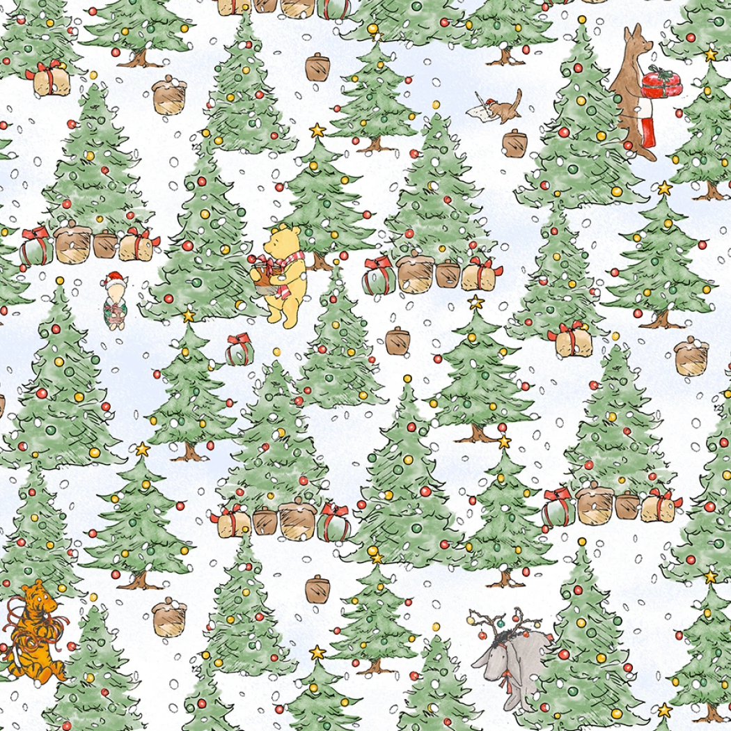 Christmas at Pooh Corner Christmas Trees - Snow