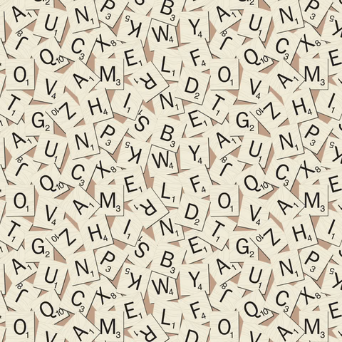 Hasbro Gaming Retro Scrabble Tile Toss