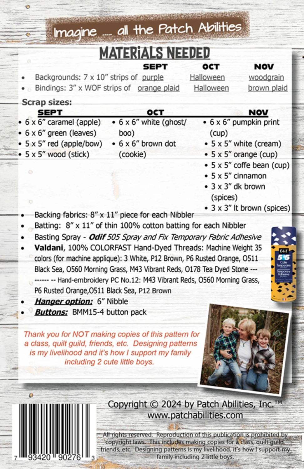 Autumn Nibblers Pattern