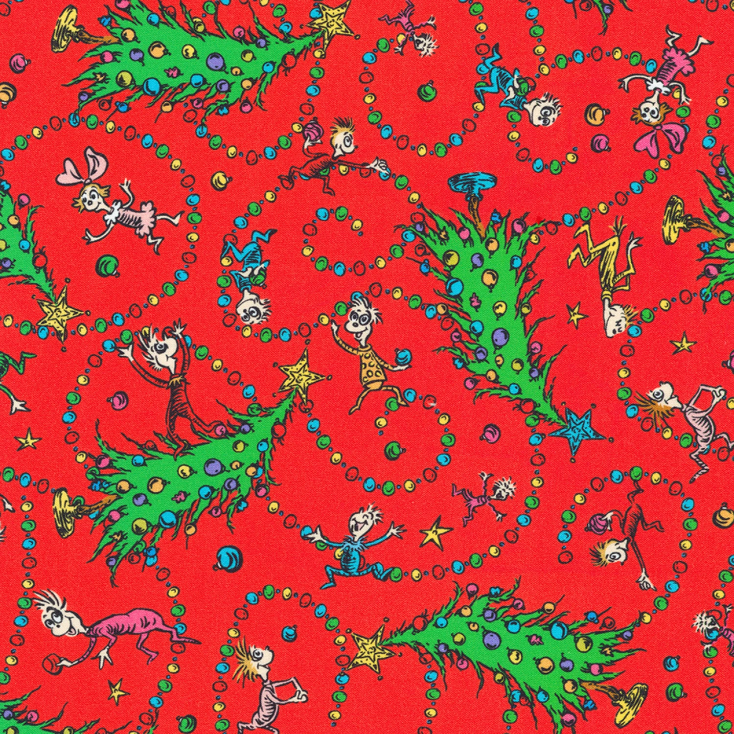 How The Grinch Stole Christmas - Christmas Trees Holiday Red