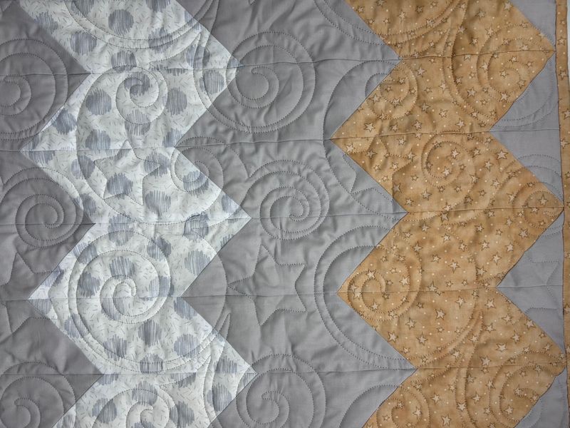 Stars and Dots Chicken Scratch Chevron Quilt Kit