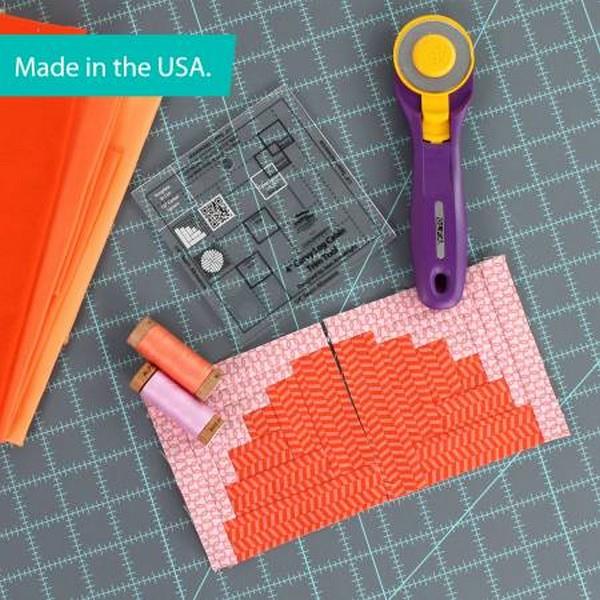 Creative Grids 4" Curvy Log Cabin Trim Tool at The Quilt Store