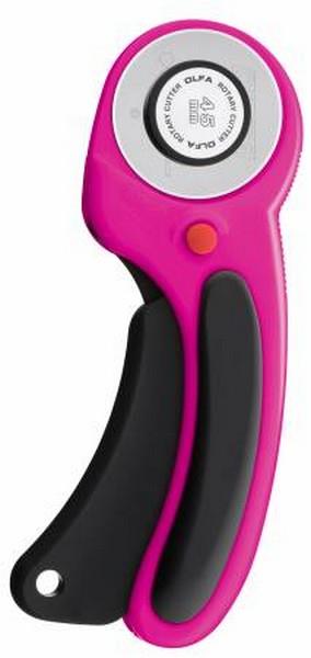 Olfa 45mm Ergonomic Rotary Cutter Magenta