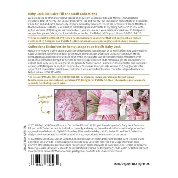 Baby Lock Fills & Motifs Zandra Shaw Collection