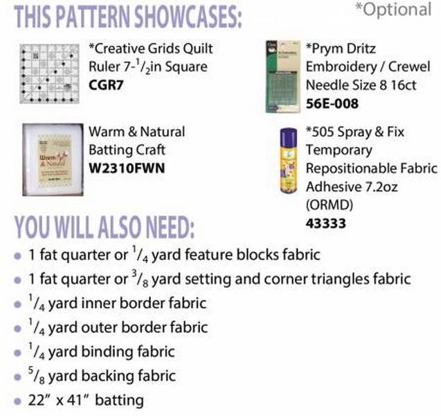 Sassy Squares Table Runner Pattern