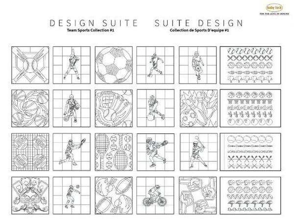 Baby Lock Fills & Motifs Sports #1 Collection