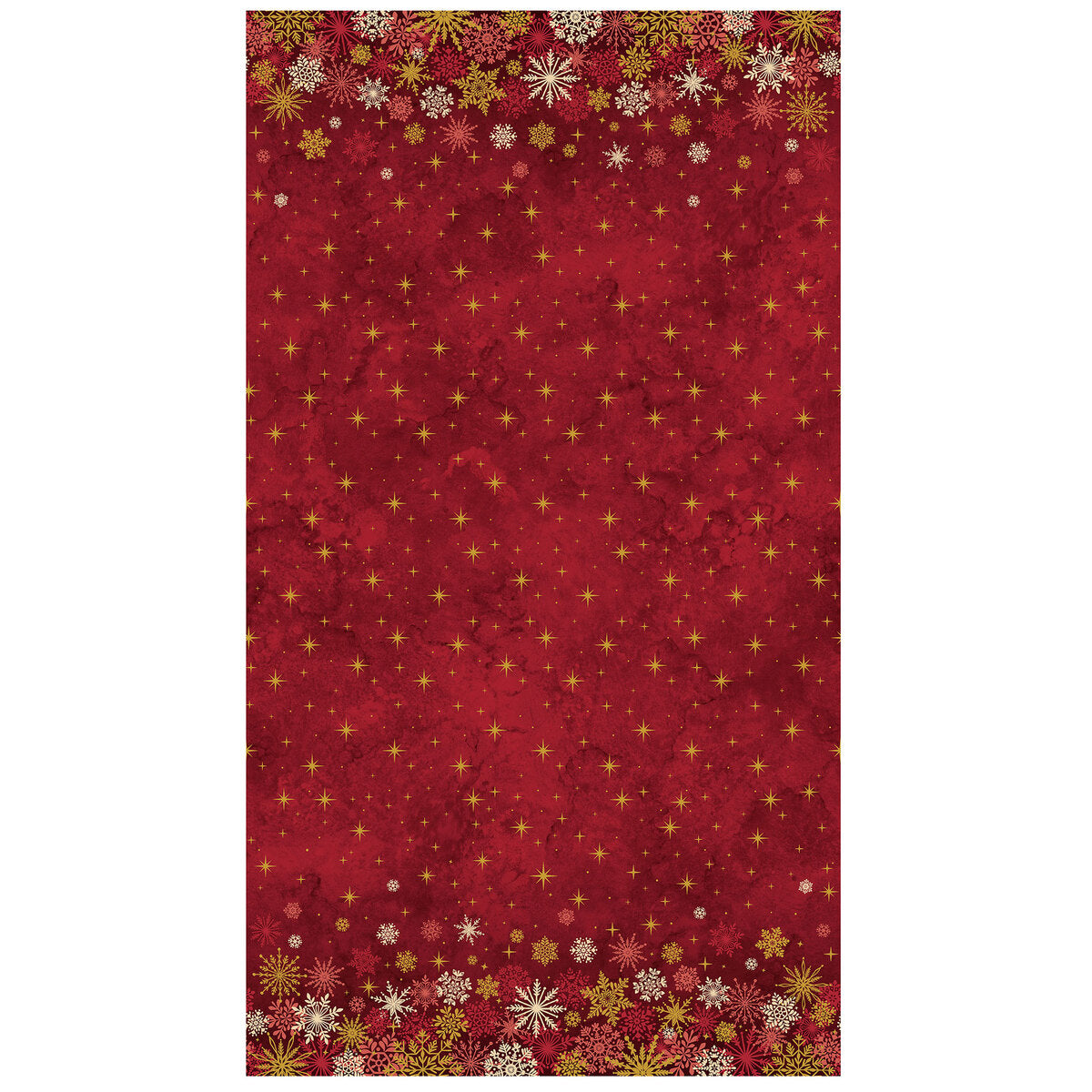 O' Christmas Tree Shimmer Stars Ombre Red Multi
