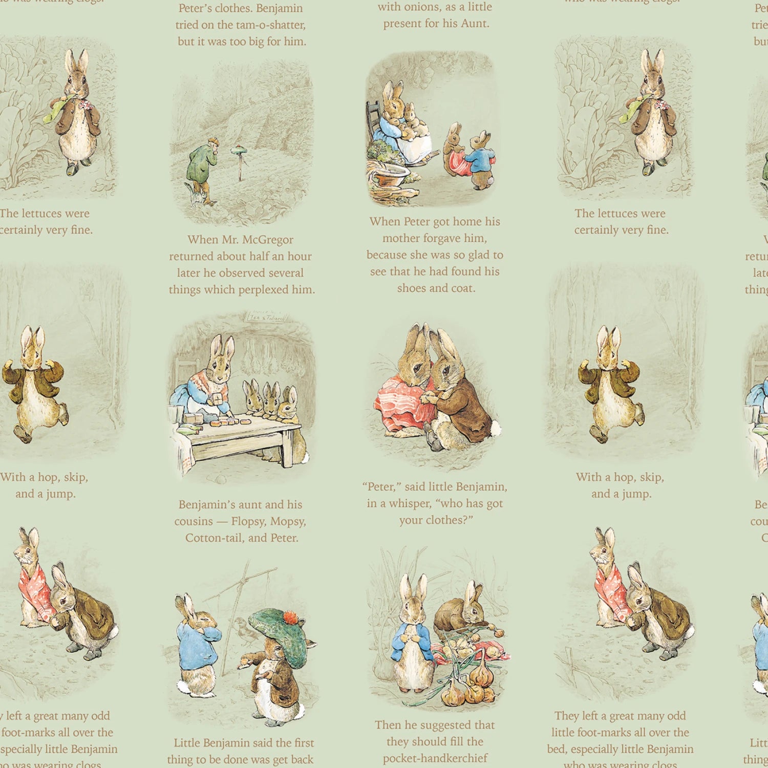 Peter Rabbit and Benjamin Bunny Story Time Green