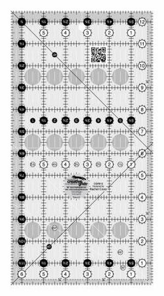 Creative Grids 6 1/2" x 12 1/2" Non Slip Ruler