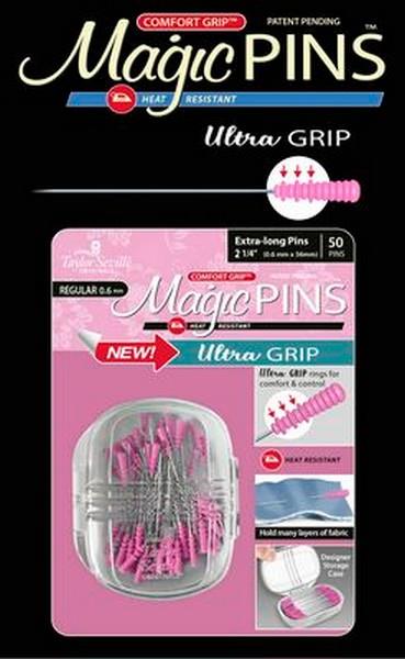 Magic Extra Long Ulta Grip Pins 2 1/4" - 50 pcs