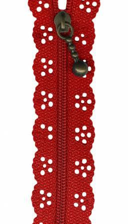 Red Lacie Zippers by Border Creek Station available at The Quilt Store