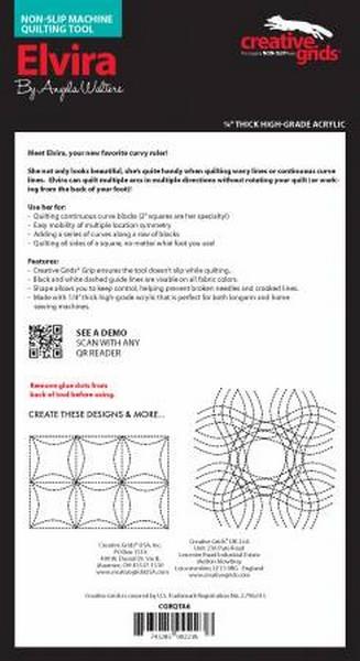 Creative Grids Machine Quilting Tool - Elvira available in Canada at The Quilt Store