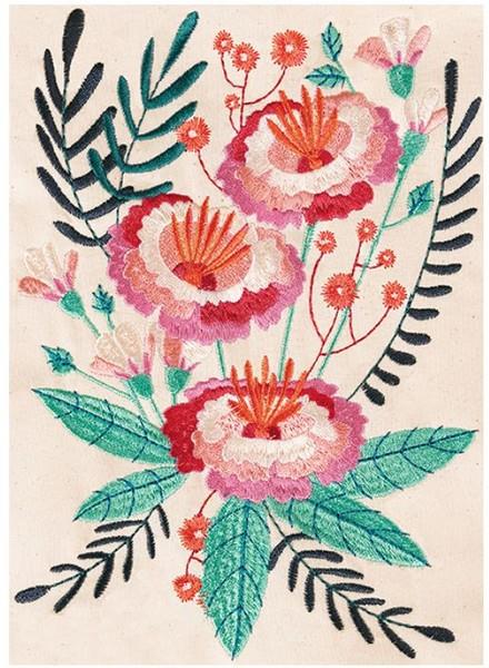 Anita Goodesign vibrant Florals available in Canada at The Quilt Store