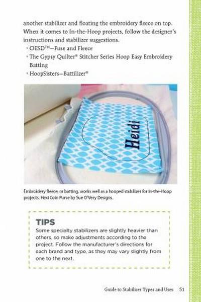 Pocket Guide to Stabilizers by Sue O'Very-Pruitt available in Canada at The Quilt Store