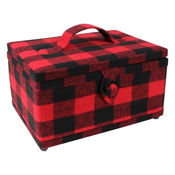 Plaid Sewing Basket available in Canada at The Quilt Store