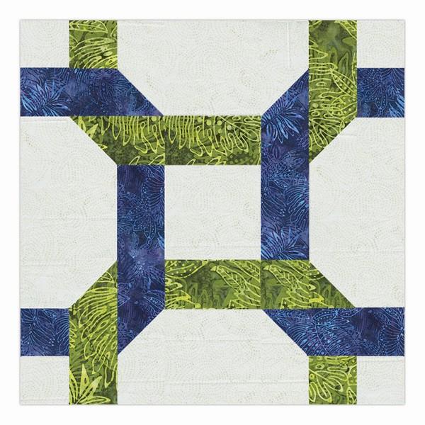 Accuquilt Plaited Block on Board available in Canada at The Quilt Store