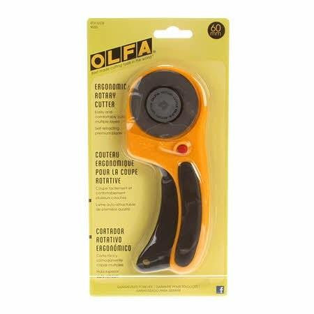 OLFA ERGONOMIC ROTARY CUTTER - 60mm