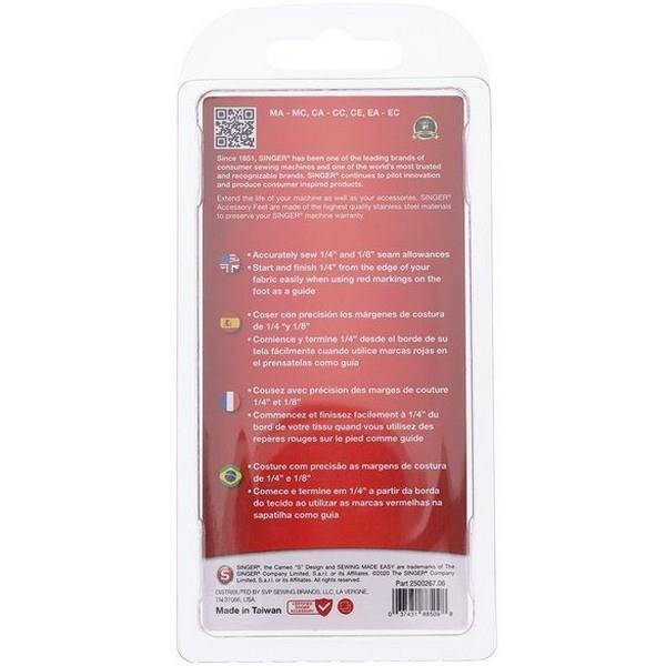 Singer 1/4" Piecing Foot available in Canada at The Quilt Store