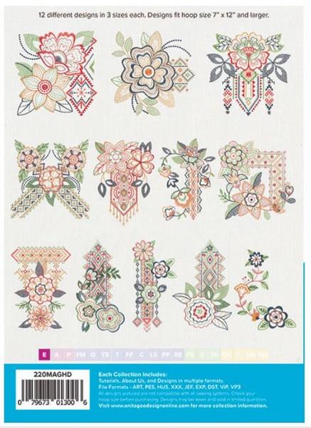 Anita Goodesign Bohemian Bouquet available in Canada at The Quilt Store
