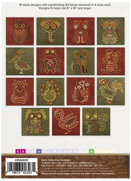 Anita Goodesign Wild-Eyed Critters available in Canada at The Quilt Store