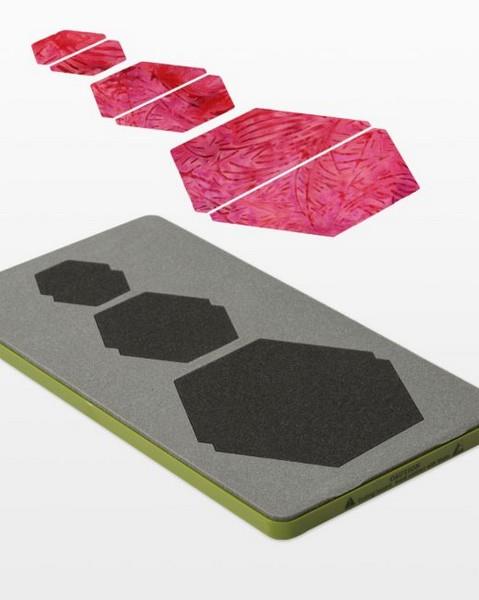Accuquilt Half Hexagon - 1", 1 1/2", 2 1/2" Sides