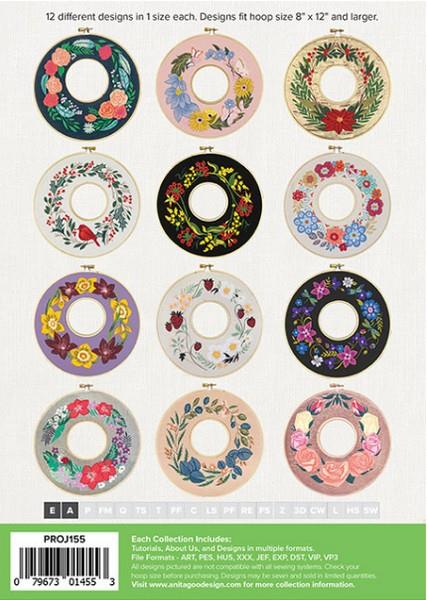 Anita Goodesign Double Wooden Hoop Wreaths