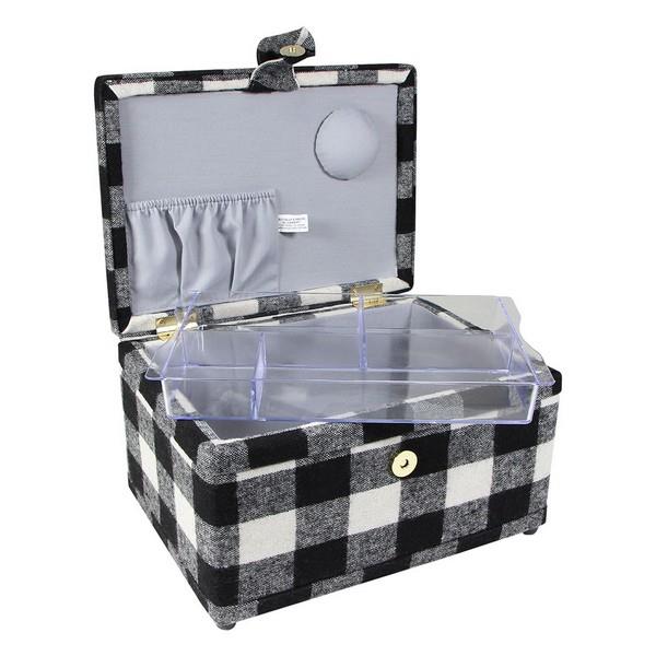 Plaid Sewing Basket available in Canada at The Quilt Store